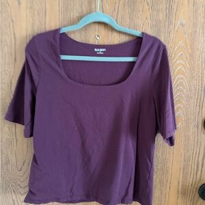 Old Navy Women's Short Sleeve Plum Tee